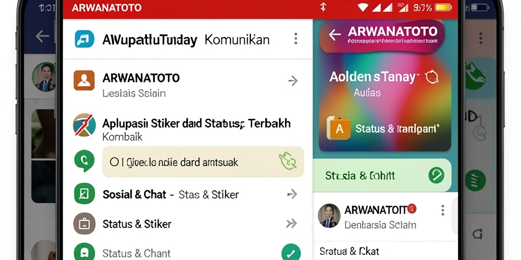 Tampilan antarmuka ARWANATOTO yang menarik dan mudah digunakan.