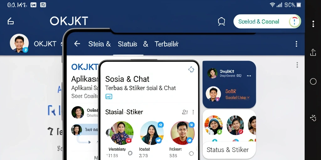 Tampilan antarmuka pengguna aplikasi OKJKT yang menarik dan intuitif.