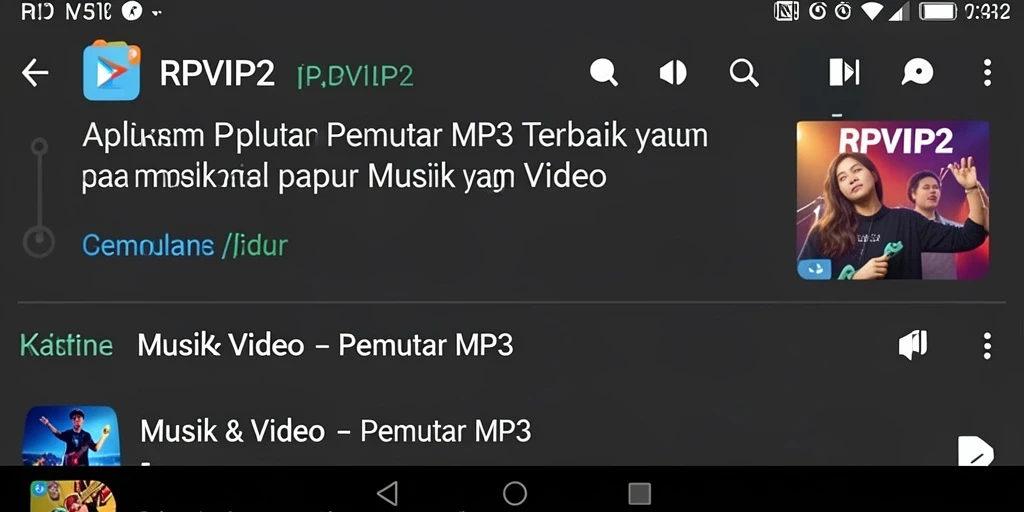 Antarmuka RPVIP2 yang intuitif untuk Pemutar MP3