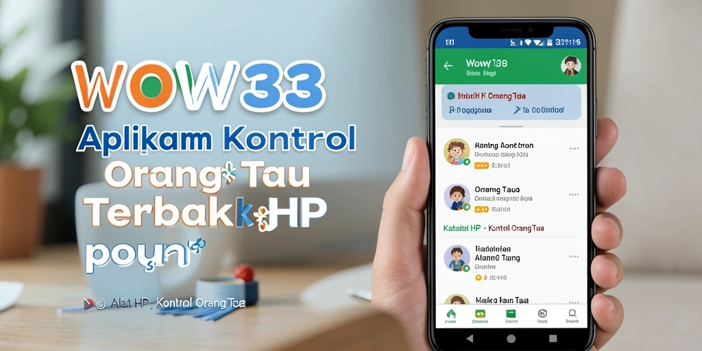 Tampilan antarmuka WOW33 yang user-friendly untuk kontrol orang tua.