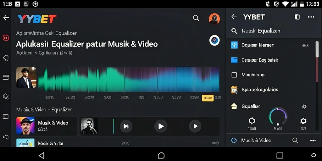 Antarmuka YYBET yang menarik dengan fungsi Equalizer yang lengkap.