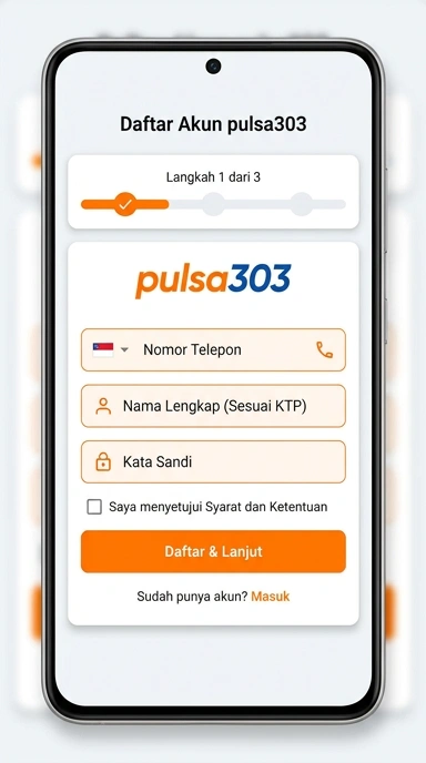Cara Mudah Buat Akun Baru pulsa303
